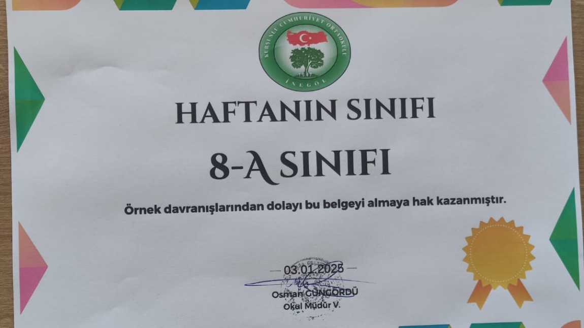 HAFTANIN SINIFI 8-A!!! (30 Aralık-3 Ocak Haftası)